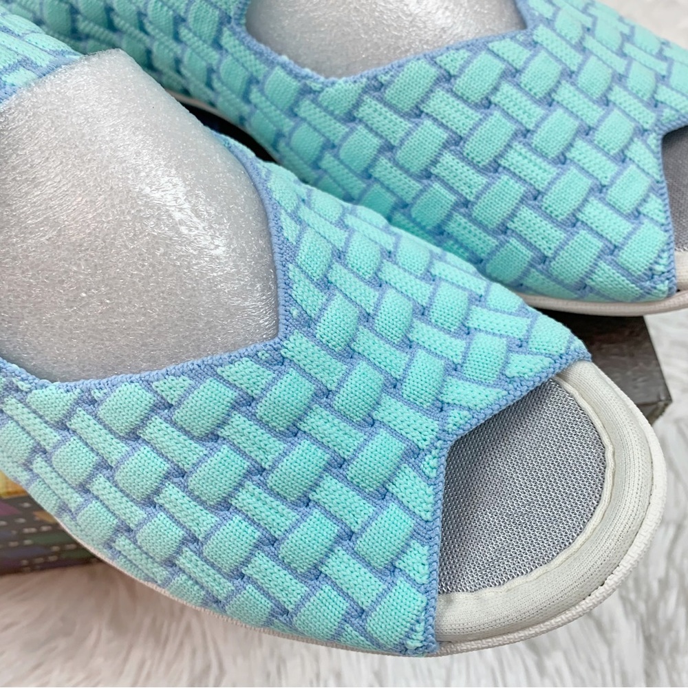 Bernie Mev. Chick Weave Mary Jane Slip on shoes stretch knit memory foam - Picture 6 of 8